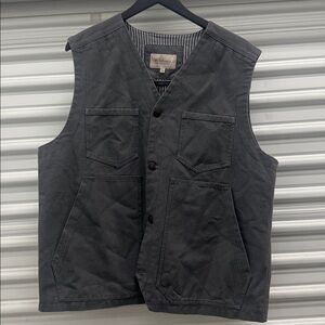 Blue RanchWear Men's Grey Western Vest Size L